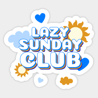 Lazy Sunday Club Sticker